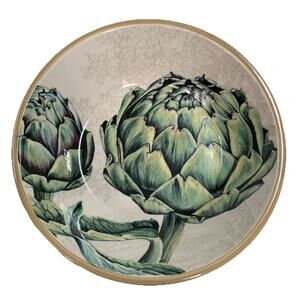 Williams Sonoma Harvest Botanical Artichoke Pasta Bowl Serving Bowl Retired